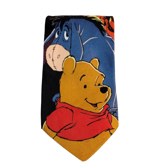 Disney Pooh Winnie the Pooh Tigger and Eeyore Cartoon Men's Tie - Picture 11 of 12